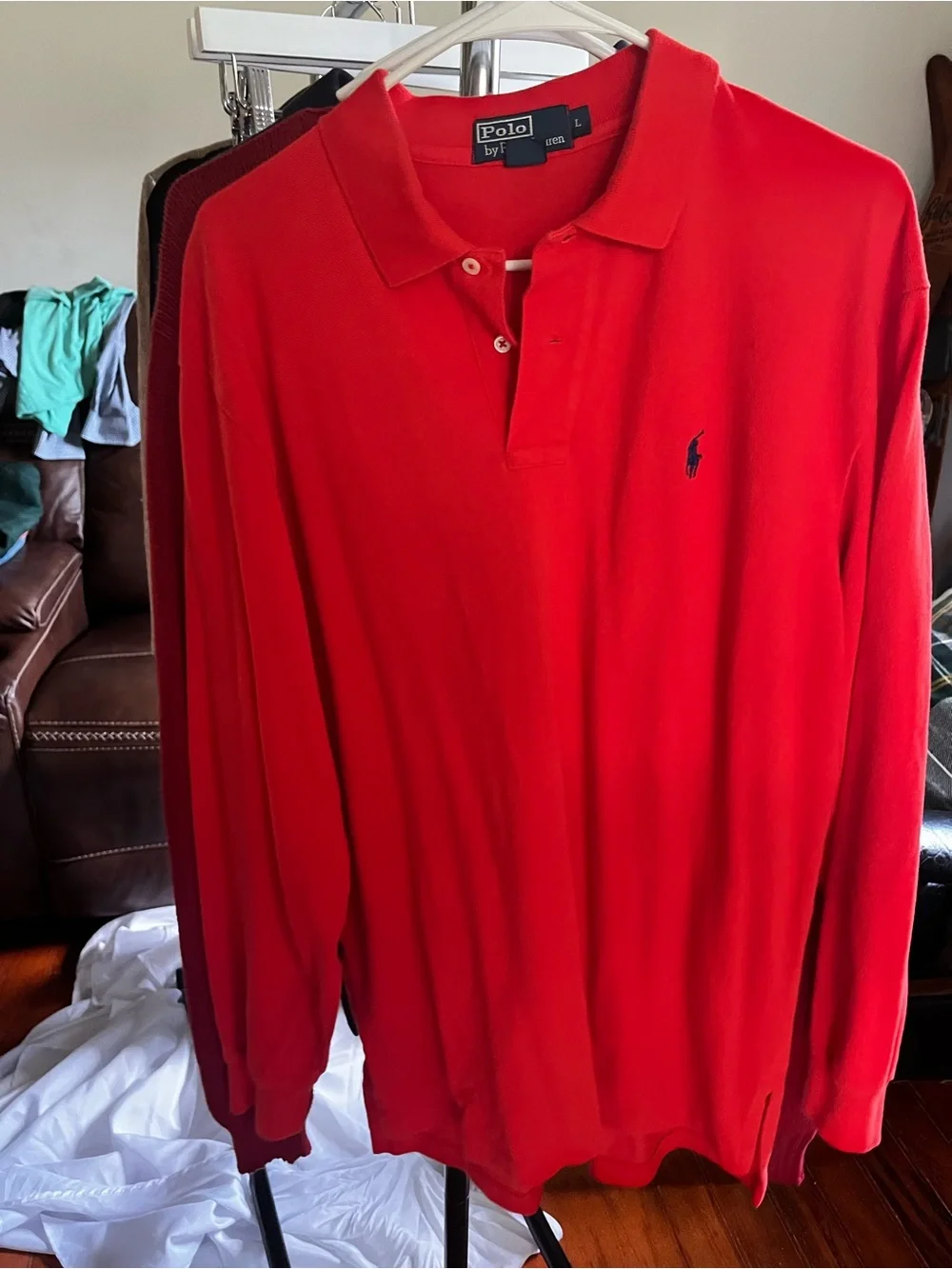 Men’s long sleeve polo